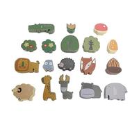 Animal Balance Blocks Educational Wooden Puzzle Game for Kids, Improve Coordination and Logical Thinking, Parent Child Interaction, 8 Boards 18 Animals