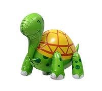 Animal Balloons: Inflatable Walking Aluminum Turtles Balloons, Big Blowing Animals, Smiling Sea Turtle Balloon For Jungle Zoo Baby Shower Supplies