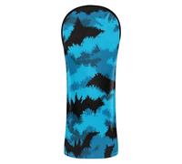 Animal Bat Camouflage Blue Black Head Covers for Golf Clubs Headcovers with Number Tags for Woods and Driver Hybrid