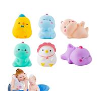 Animal Bath Toys, Squeak Animal Bath Toys for Fun, Preschool Floating Squeaky, Baby Wash Shower Toy for Toddler Kids Party Decoration