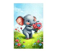 Animal Bear Flower Jigsaw Puzzles for Adults 500, Fun Challenging Educational Games, Difficult Jigsaw Puzzles for Adults, Puzzle 500 Pieces