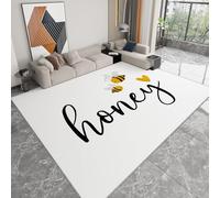 Animal Bee Fun Design Area Rugs for Bedroom - Soft Print Carpets - Anti-Slip Backing Machine Washable Tufted Fluffy Rugs for Living Room Classroom Entryway Home Office - 120 x 170cm