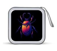Animal Beetle Insect Occult Bug CD Case Holder Portable 40 Capacity DVD Wallet Storage Organizer for Car Travel