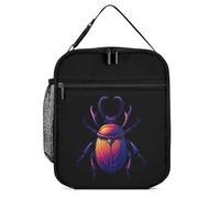 Animal Beetle Insect Occult Bug Lunch Bag Insulated Lunch Box Reusable Lunch Containers Tote Bags for Work Travel
