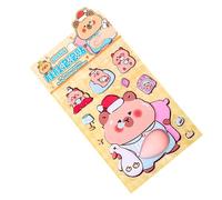 Animal Belly Stickers - 3D Laptop Stickers for Stress Relief, Squishy Silicone with Strong Adhesive, Squeezable Decals for Phone Case Notebook Journal Planner Crafts 2 Inch Cat Corgi Panda