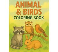 ANIMAL & BIRDS COLORING BOOK