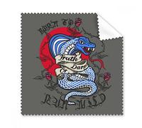 Animal Bite Snake Combination Pattern Glasses Cloth Cleaning Cloth Phone Screen Cleaner 5pcs Gift