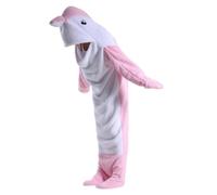 Animal Blanket Hoodie - Shark Flannel Sleeping Bag | Adult Male Shark Pajama | Shark Tail Hoodie Pajama With Hood | Soft Pajama Costume | Blanket Hoodie Adult | Cartoon Blanket Hoodie For Women Men
