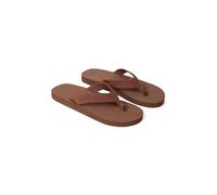 Animal Boardwalk Mens Flip-Flops - Slip-on Sandals with Cushioned Footbed - Summer Beach, Walking, Hiking & Outdoors Brown Adult Shoe Size 7