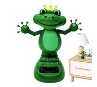 Animal Bobble Dancer Car | Bobblehead Solar Frog - Cute Automatic Dashboard Shaking, Oscillating Animal Solar Figures, Frog Ornament Trembling Head