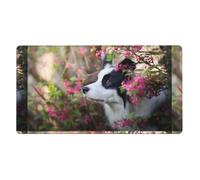 Animal Border Collie Cute Dog Pet,Mouse Pad Large Desk Pad Computer Keyboard Mouse Mat With Non Slip Rubber Base 40 x 70 cm