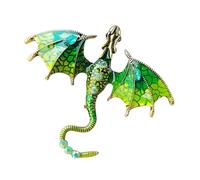 Animal Brooches For Women - Vintage Brooch, Retro Dragon | Fashion Animal Lapel Pin, Vintage Dragon Brooch Pin, Dragon Enamel Jewelry, Unique Party Brooches, Consulte la descripción, See description