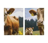 Animal Brown Cow Passport Holder, ID Card Protector Case Passport Holder with Slot Passports Travel Wallet Document Cover for Women And Men