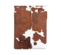 Animal Brown Cowhide Print Cow, PU Leather Laptop Sleeve, Notebook Bag Laptop Case Sleeve Tablet Briefcase