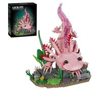 Animal Building Blocks Set, 998 PCS Axolotl Building Kit, Creative Amphibian Animal Bricks Model Toy, Gifts for Adults and Teens