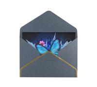 Animal Butterfly Greetings Romantic Card With Envelopes, Send To A Close Friend,Phnom Penh Pearl Paper Greeting Card