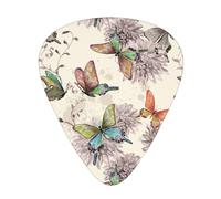 Animal Butterfly Pattern Guitar Pick 12 Packs Guitar Plectrums Best Musical Gift Including 0.46mm/0.71mm/0.96mm
