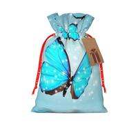 Animal Butterfly Print Drawstring Bags Burlap Gifts Bag With Drawstring Gift Bags For Wedding/Party/Festival/Storage
