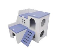 Animal Cages Hut Breathable Stable Structure Cage Accessories Mouse Sleeping Nest House Toy(Purple)