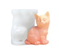 Animal Candle Mold - Silicone Multiple Sizes | Cat Silicone Mould | Cat Candle Mold | 3D Animal Candlle Molds for DIY Candles Making Home Craft Decoration and Creative Gift Use