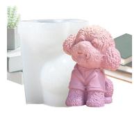 Animal Candle Molds - 3D Dog/Cat Silicone Candle Mould, Resin Casting Mould Soap Molds, Silicone Moulds for Making Candles, for Plaster Sculpture, Soap, Aesthetic Home Decor, Craft Gift