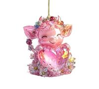Animal Car Charm - Cow Dashboard Charm, Cow Theme Accessory | Car Interior Accessories, Best Cattle Car Ornament Hanging Charming and Cow Pendant for Display on the A