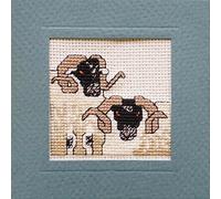 Animal Card Scottish Cross Stitch Kit 'Blackface Sheep' by Textile Heritage