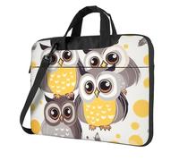 Animal Cartoon Owls Cute Laptop Shoulder Bag For Men Women Briefcase Messenger Bag W/Strap Handle Waterproof Laptop Sleeve Bag 13 Inch