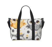 Animal Cartoon Owls Cute Print Travel Duffel Bag, Lightweight Water-Resistant Weekender Spacious Gym & Travel Bag for Men, Women & Teens