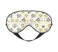 Animal Cartoon Owls Cute Printing Reversible Design Sleep Mask, Ideal for Camping, Meditation & Shifts, Snug Fit,No Light Leakage
