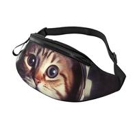 Animal Cat Astronaut Fanny Pack for Men Women Fashion Waist Packs Adjustable Crossbody Bags Everywhere Belt Bag