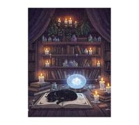 Animal Cat Bookshelf Jigsaw Puzzles for Adults 150, Fun Challenging Educational Games, Difficult Jigsaw Puzzles for Adults, Puzzle 150 Pieces