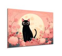 Animal Cat Diamond Art, Diamond Painting Kits Adults, Kids 5D DIY Crystal Art Kits, Crafts for Adults, Beginner Full Drill Cross Stitch Pictures, Home Room Decor, Gifts for Women 40x50cm s0yh-181