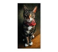 Animal Cat Diamond Art Kits Adults, 5D Diamond Painting for Beginner, Gem Art Cross Stitch Kits for Adults, DIY Full Drill Crystal Embroidery Kit for Crafts,Home Decoration Paintings 8x16in J26-5450