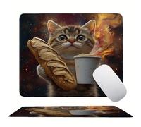 Animal Cat Mouse Mat 20 x 15 cm Ultra Thin, with Stitched Edges Office Mouse Pad, Non-Slip Rubber Base, Waterproof & Washable, Home Desk Accessories, Aesthetic with Design Mousepad 200x150mm s0z-48