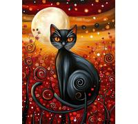 Animal Cat Painting by Numbers for Adults, DIY Paint by Numbers, Craft for Adults Art Painting Kit, Acrylic Pigment Drawing Paintwork, Christmas Gifts Home Decorations 24x32in (Without Frame) s0ji-663