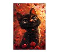 Animal Cat Rose Jigsaw Puzzles for Adults 500, Fun Challenging Educational Games, Difficult Jigsaw Puzzles for Adults, Puzzle 500 Pieces