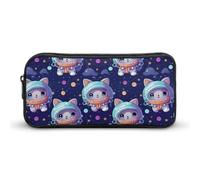 Animal Cat Universe Space Planet Pencil Case Durable Pen Pouch Organizer Portable Stationery Pen Bag Makeup Bag