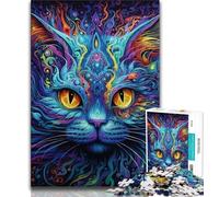 Animal Cats 1000 Piece Jigsaw Puzzles for Teenagers Gifts,family Fun Games Is Ideal As A Gift for The Whole Family (50x75cm)