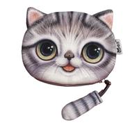 Animal Change Purse for Coin - Cat Zippered Coin Bag, Cute Cat Tail Decor Accessory, Portable Pouch | Small Storage , Travel-Friendly Wallet, Animal-Themed Purse for Cell Phone Cards Jewelry