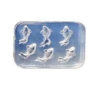 Animal Charm Mould Resin Casting Earrings Necklace Pendant Carp Decoration Mold Jewelry Making Tools Pendant Mold for Resin Casting