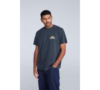 Animal Men's 'Chase' Graphic Cotton Casual Short Sleeve Lightweight Top in Navy | Size: XL Animal Navy XL