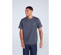 Animal Men's 'Chase' Breathable Short Sleeve Cotton Relaxed Fit T-Shirt in Dark Grey | Size: XL Animal Dark Grey XL