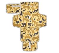 Animal Cheetah Heart Shape Valentine Reusable Changing pad Baby with Tissue Pocket Portable Changing pad for Baby Lightweight & Foldable Changing Station cambiador de pa?ales para Bebes