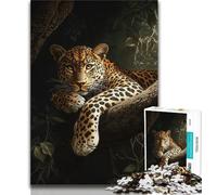 Animal Cheetah Puzzles 1000 Pieces for Teenagers,Help The Brain Exercise Addictive Toys to Cultivate Patience Great Gift (75x50cm)