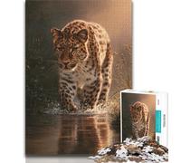 Animal Cheetah Puzzles for Teenagers 1000 Pieces,Decompressing Intellectual Educational Toy Birthday Present,Gifts,Wall Art 38x26cm