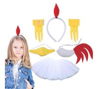 Animal Chick Costume Set - Bright Orange Beak Versatile Dress Up Kit Professional Performance Equipment Lightweight Comfortable Fancy Costume |