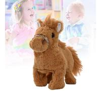 Animal Chicken with Eggs Children's Walking Small Horse Toys Electronic Small Horse With Animated Walks Wagging Tails And Simulate Calls Present For Young Children From Interactive(C, 20X10X17cm)
