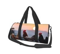 Animal Chickens Duffel Bags for Women Men, Foldable Travel Totes Bag for Airplane Essentials, Weekender Overnight Bags Large Sport Gym Bag Carry On Luggage Bag with Strap