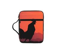 Animal Chickens Print Bible Cover Case/Book Cover, Bible Case for Women Girls,with Handle Fits for Standard Size Bible